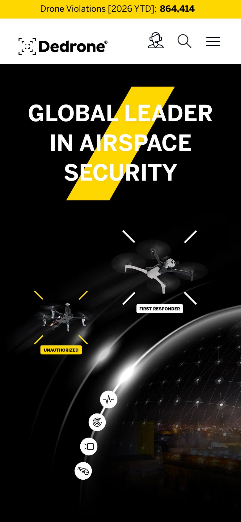 Dedrone mobile capture for Mobile web
