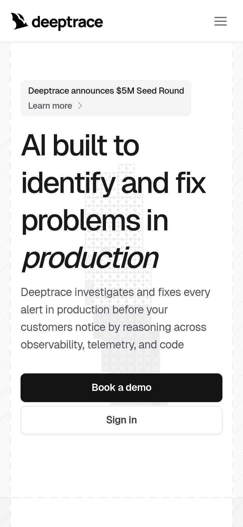 Deeptrace mobile capture for Mobile web