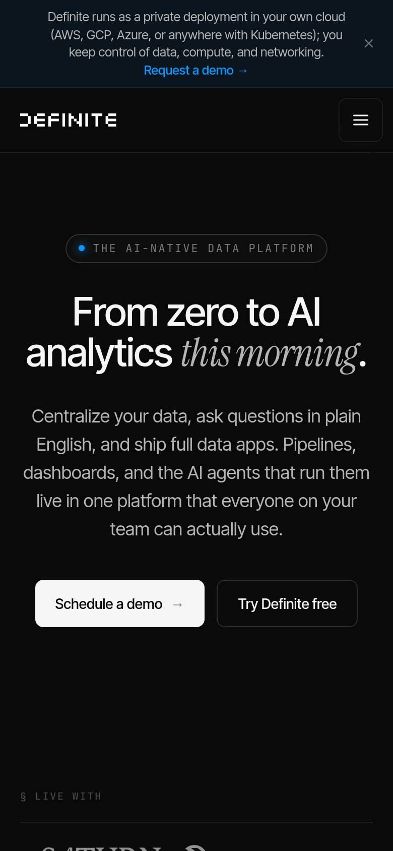 Definite mobile capture for Mobile web