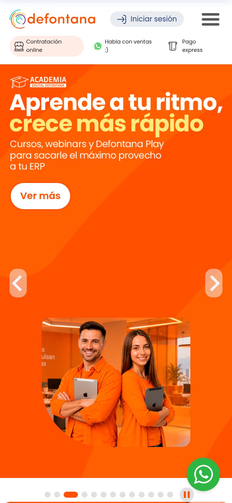 Defontana mobile capture for Mobile web