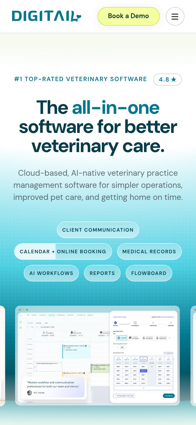Digitail Tails AI mobile capture for Mobile web