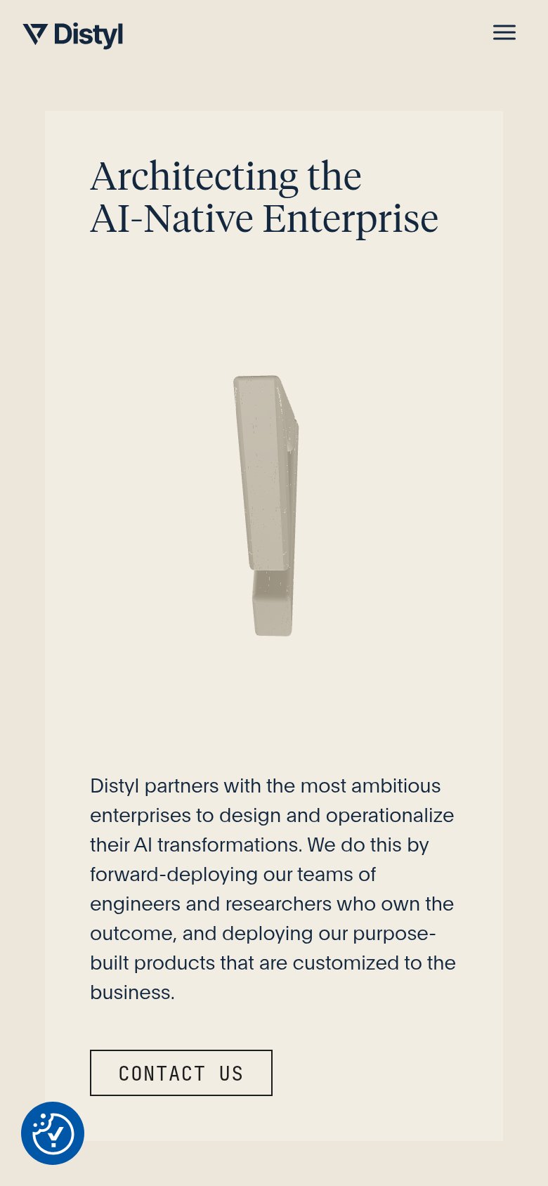 Distyl AI mobile capture for Mobile web