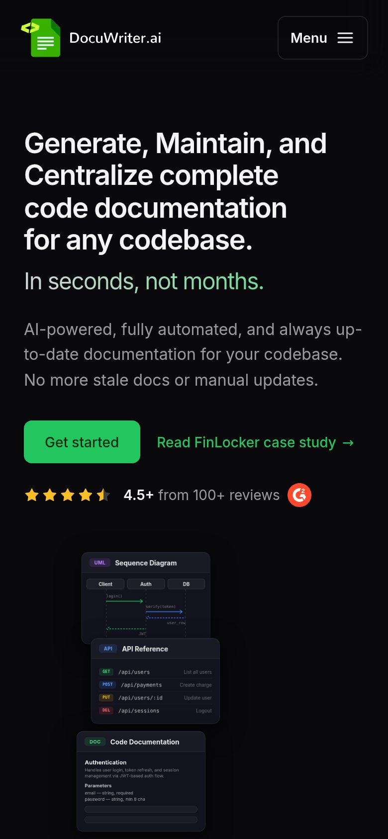 DocuWriter.ai mobile capture for Mobile web