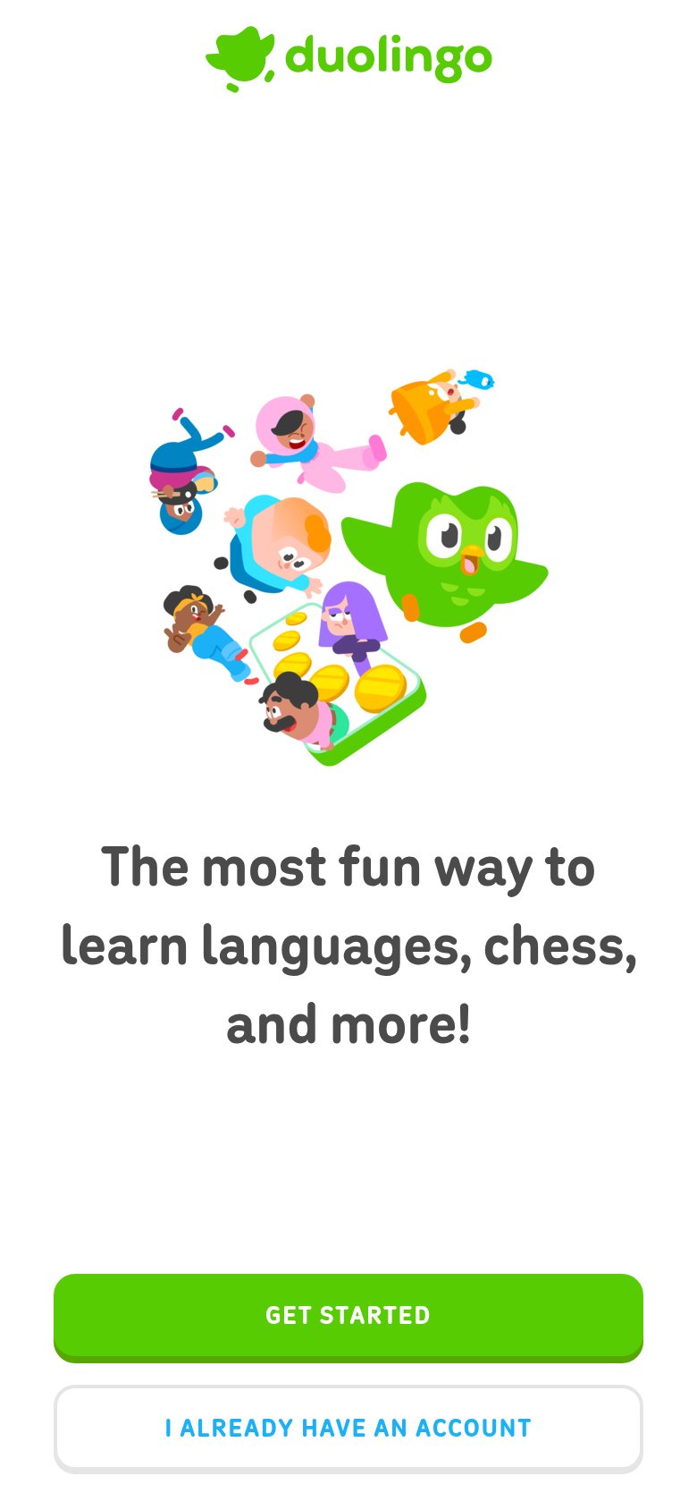 Duolingo mobile capture for Mobile web