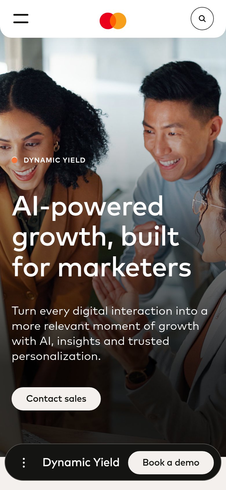 Dynamic Yield mobile capture for Mobile web