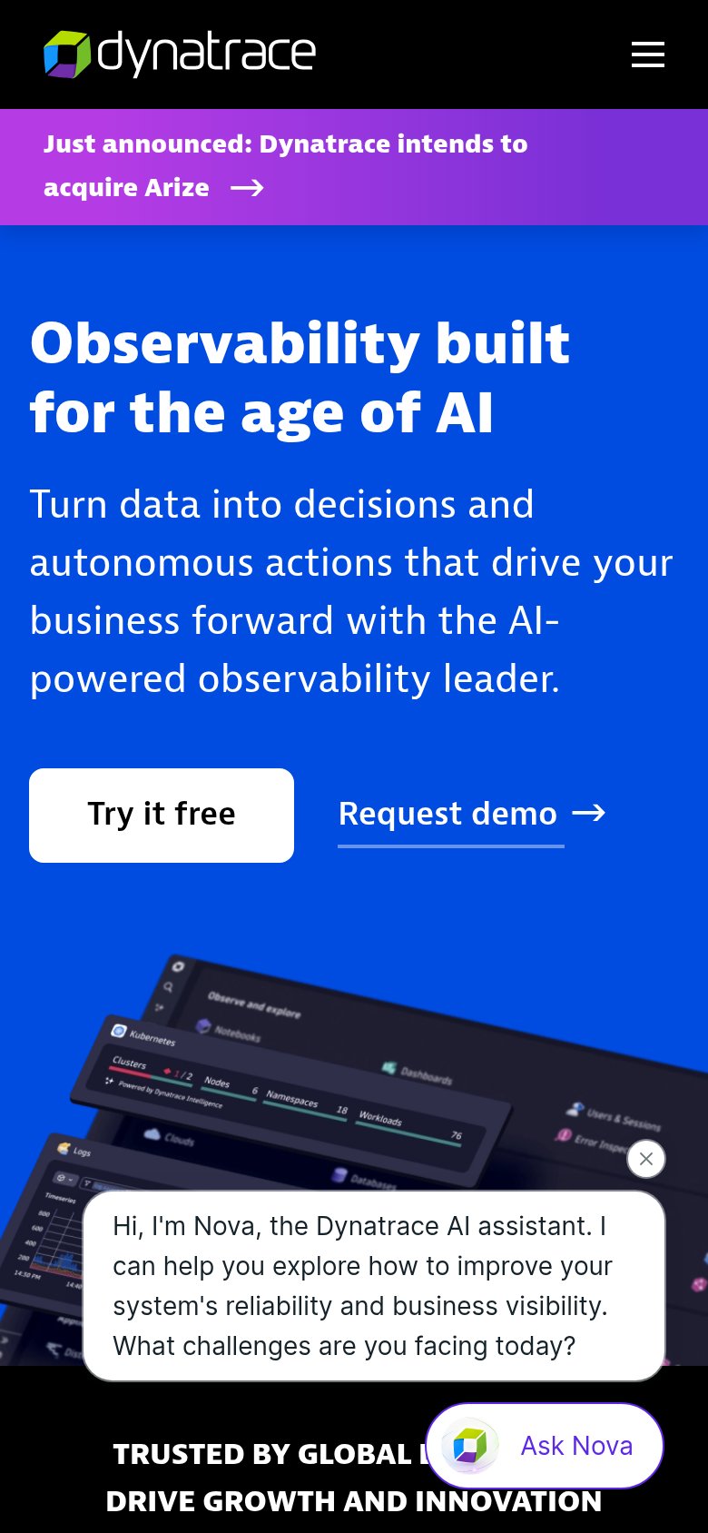 Dynatrace mobile capture for Mobile web
