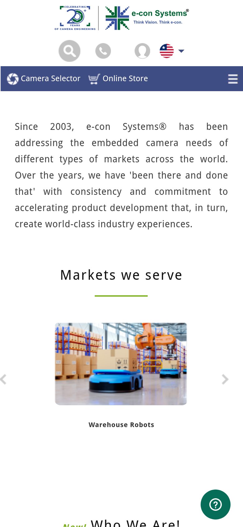 e-con Systems mobile capture for Mobile web