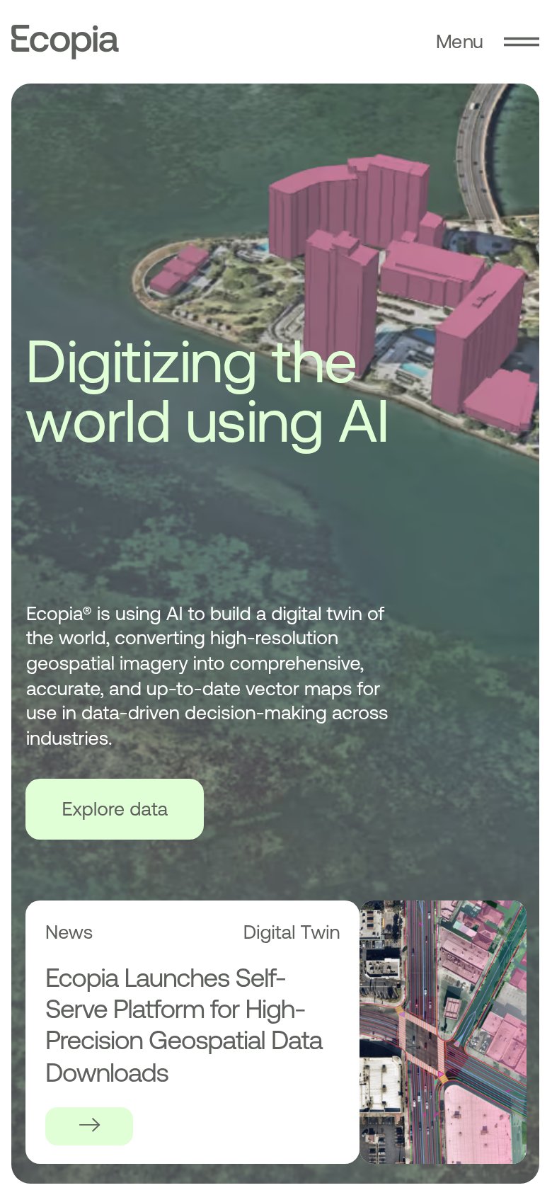 Ecopia AI mobile capture for Mobile web