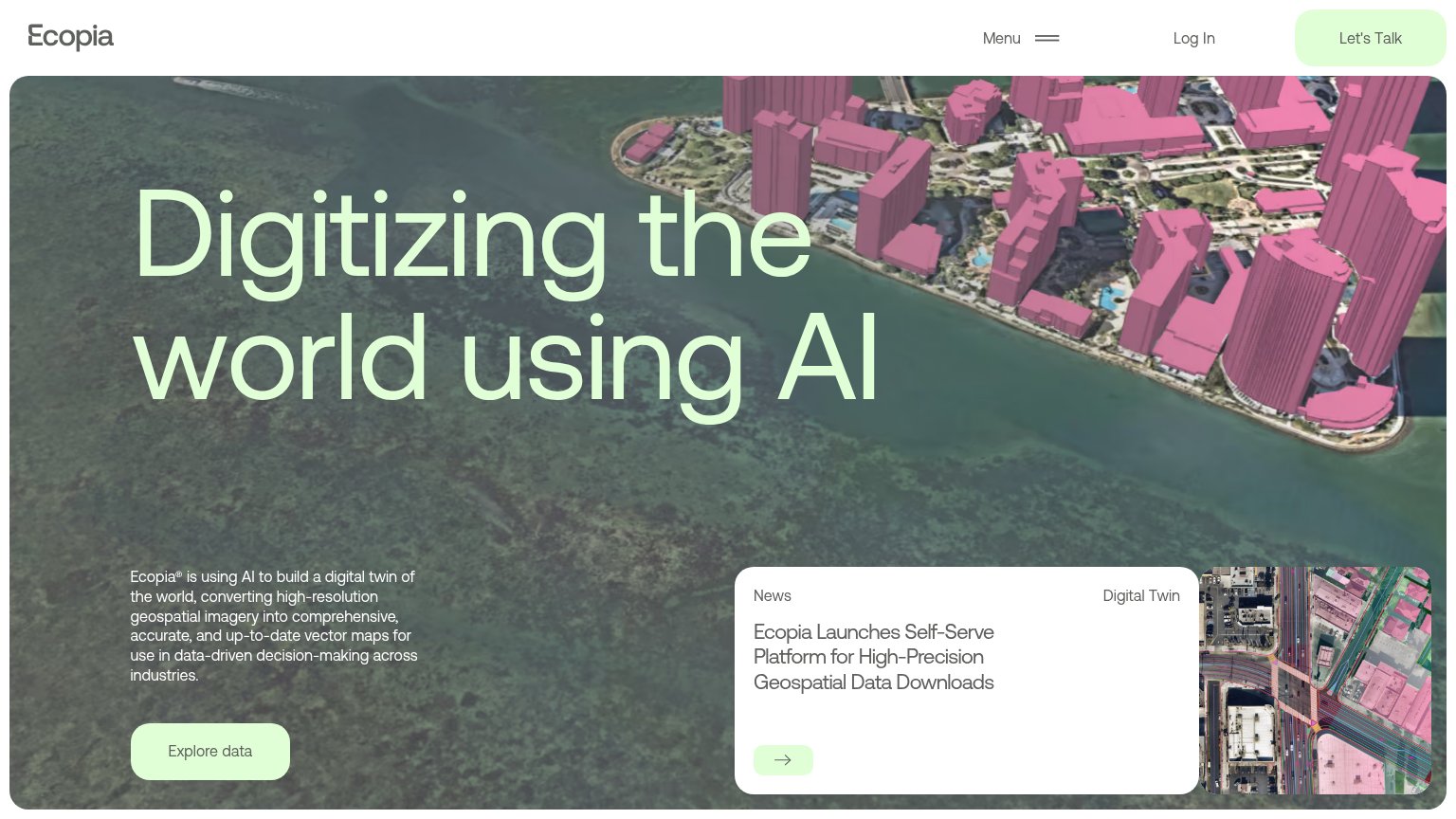 Ecopia AI desktop capture for Information hierarchy