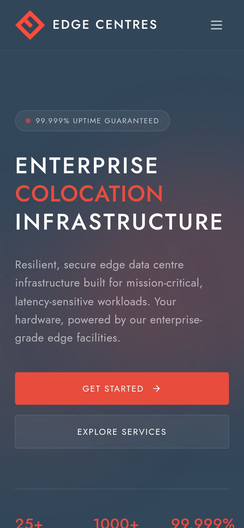 Edge Centres mobile capture for Mobile web