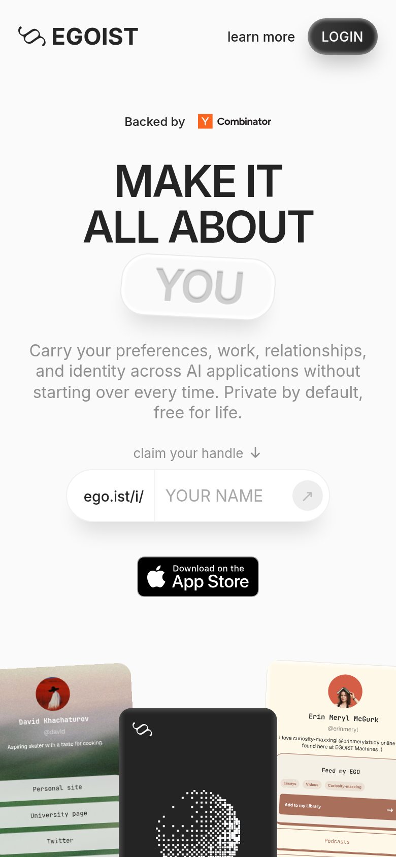 Egoist Machines mobile capture for Mobile web