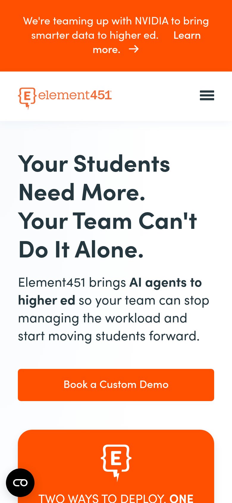 Element451 mobile capture for Mobile web