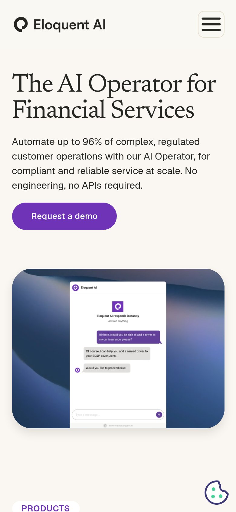 Eloquent AI mobile capture for Mobile web