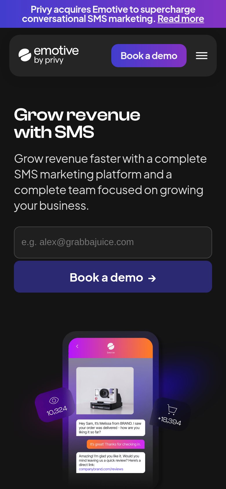 Emotive mobile capture for Mobile web