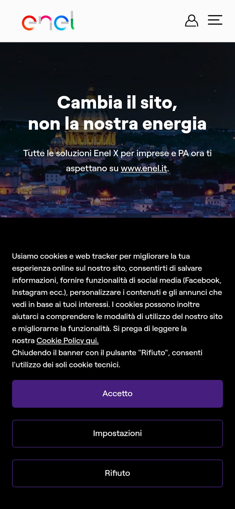 Enel X mobile capture for Mobile web