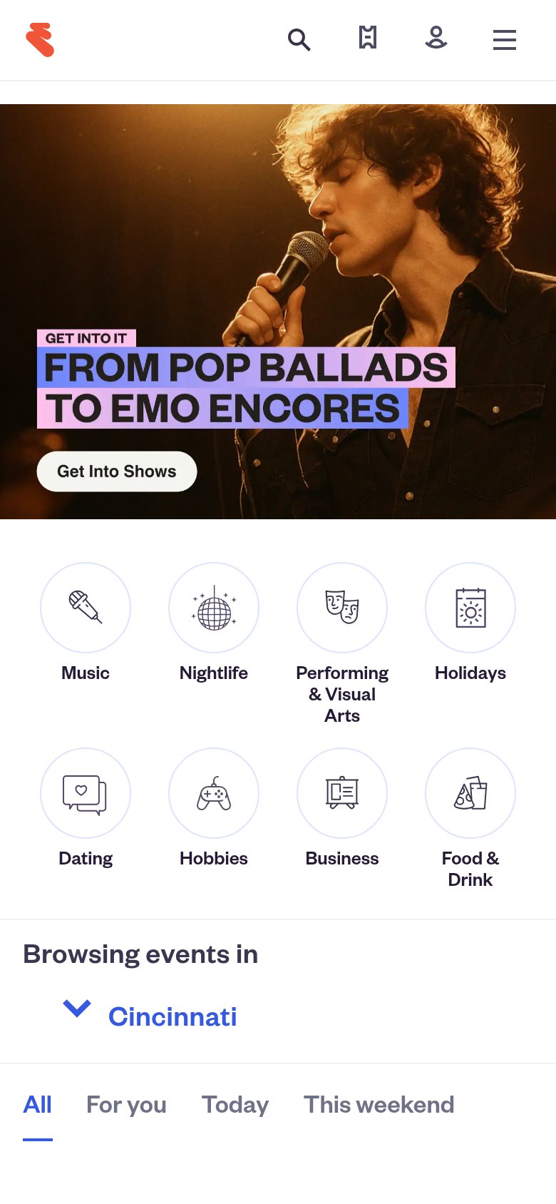 Eventbrite mobile capture for Mobile web