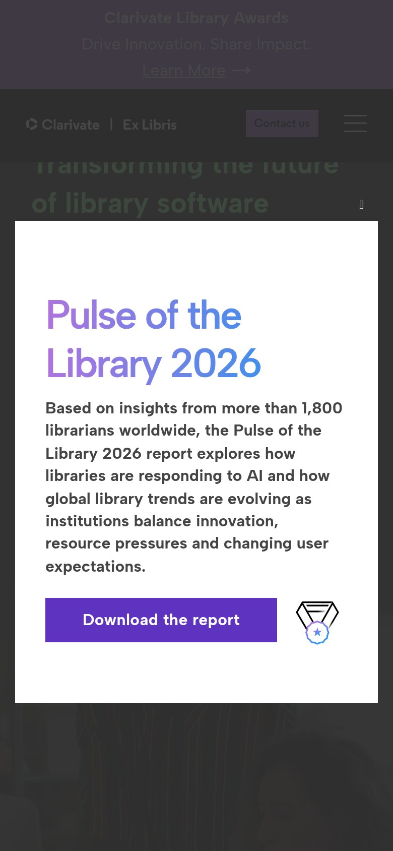 Ex Libris (Alma) mobile capture for Mobile web