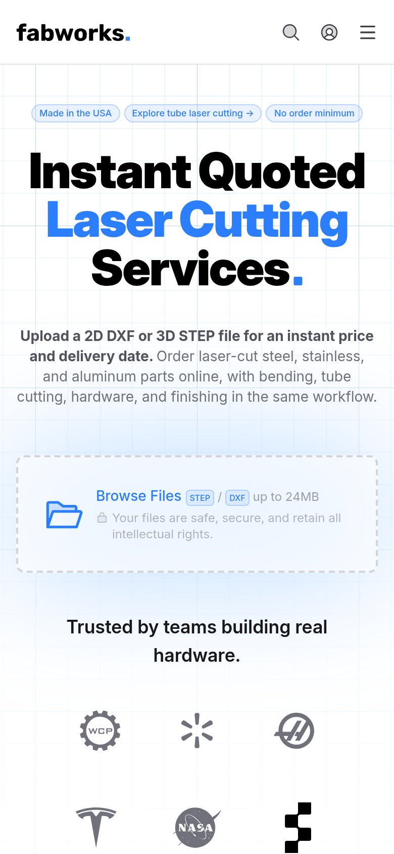 Fabworks mobile capture for Mobile web