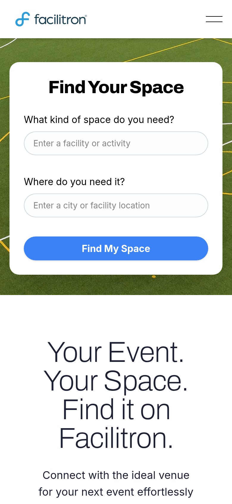 Facilitron mobile capture for Mobile web