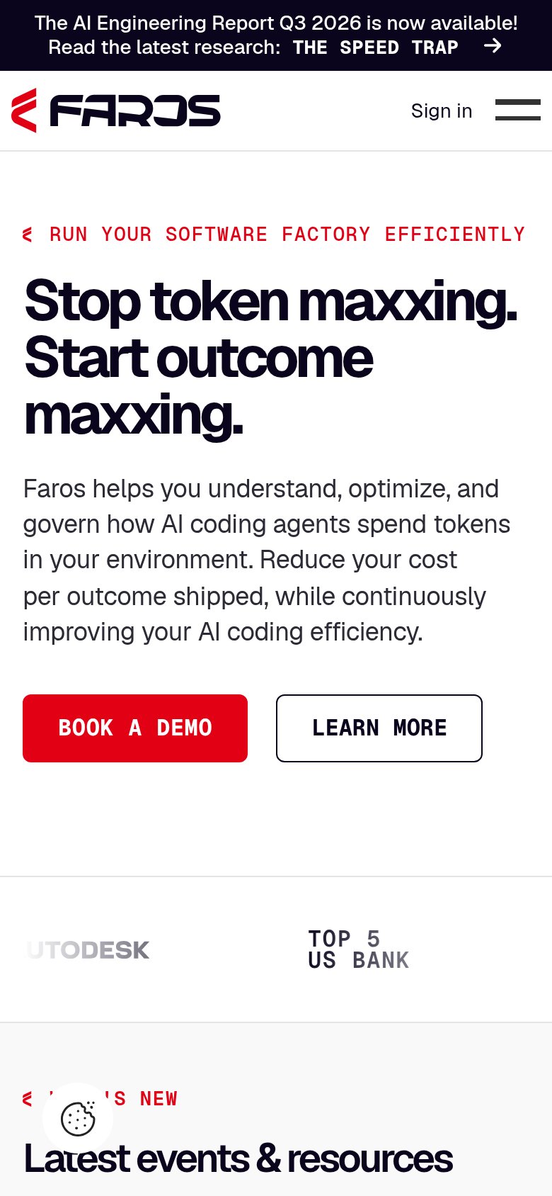 Faros AI mobile capture for Mobile web