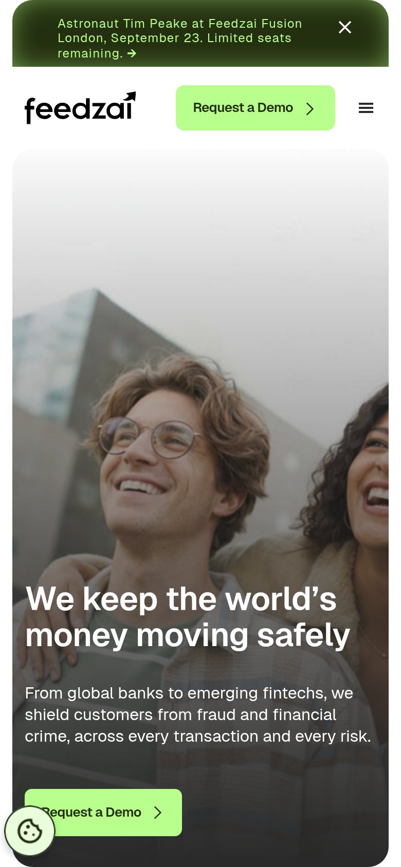 Feedzai mobile capture for Mobile web