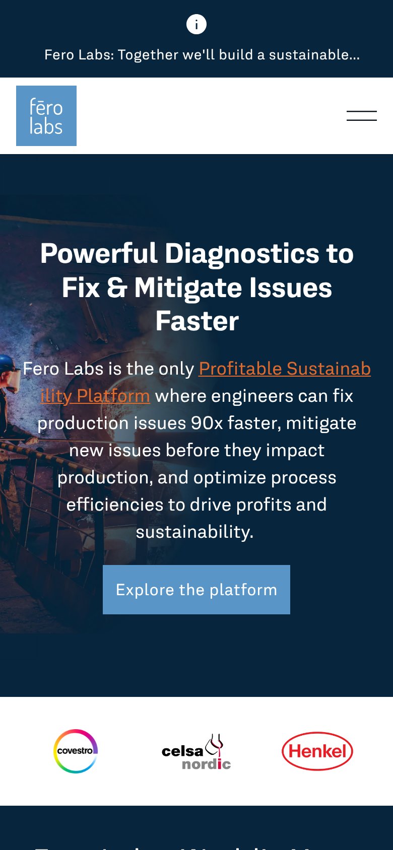 Fero Labs mobile capture for Mobile web