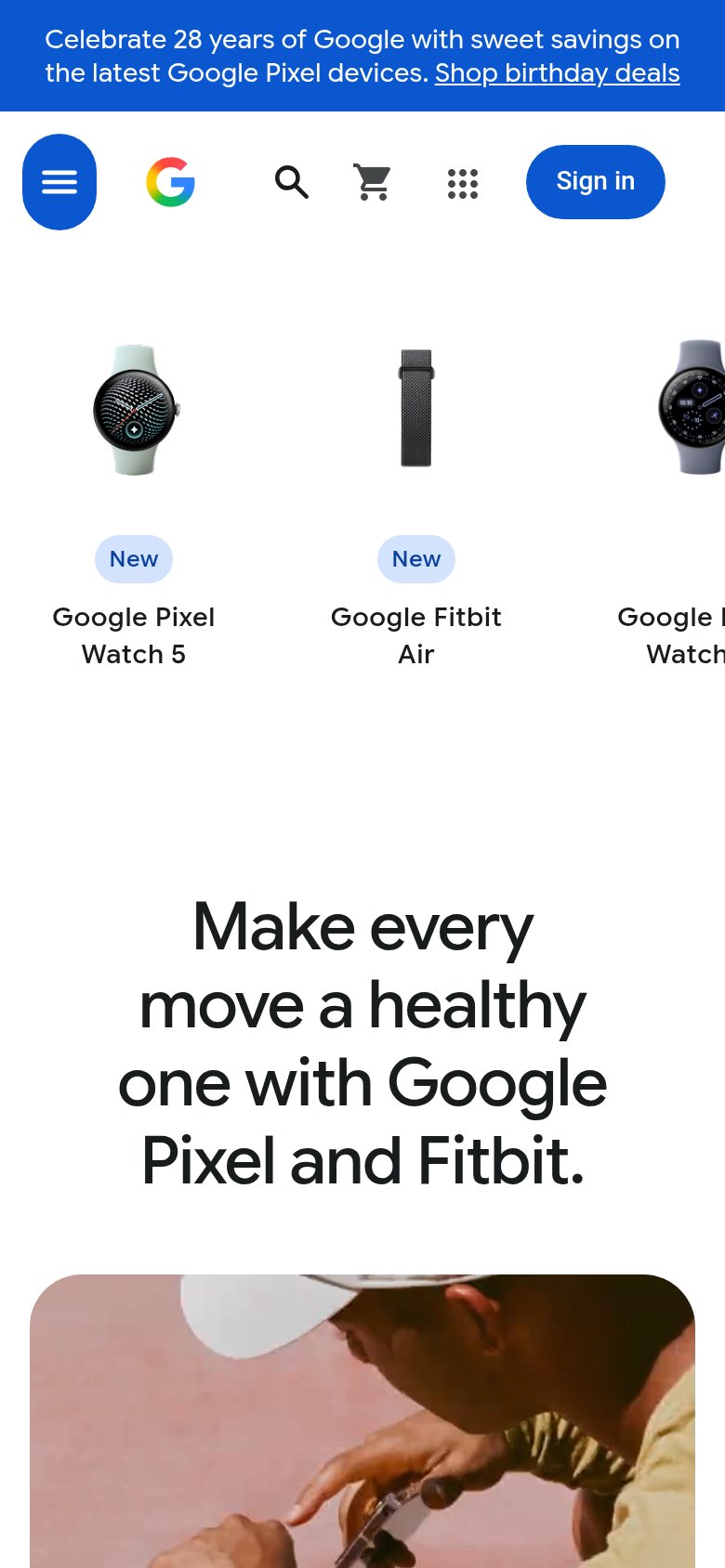 Fitbit mobile capture for Mobile web