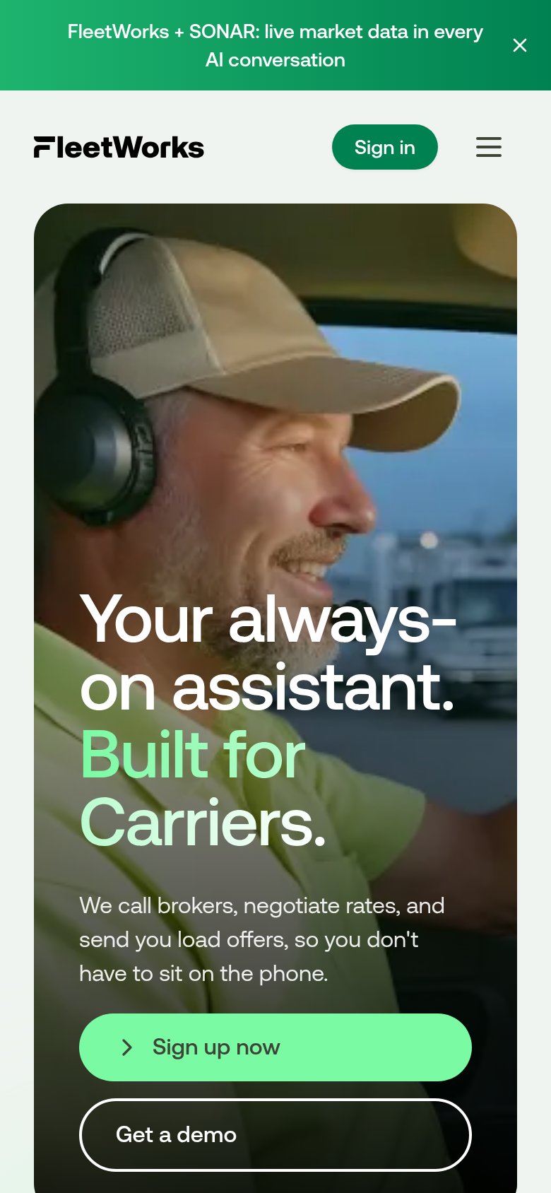 Fleetworks mobile capture for Mobile web