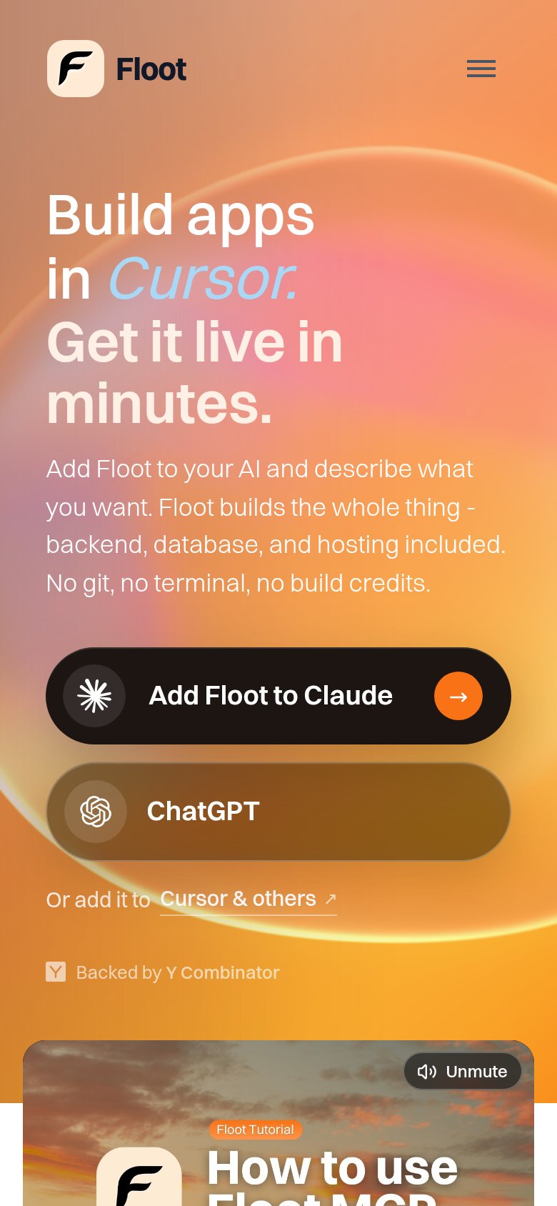 Floot mobile capture for Mobile web