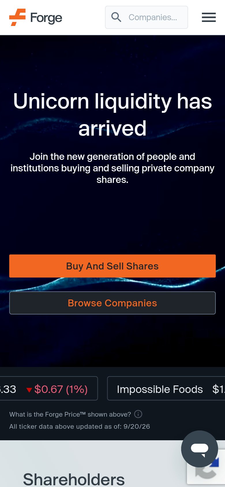 Forge Global mobile capture for Mobile web