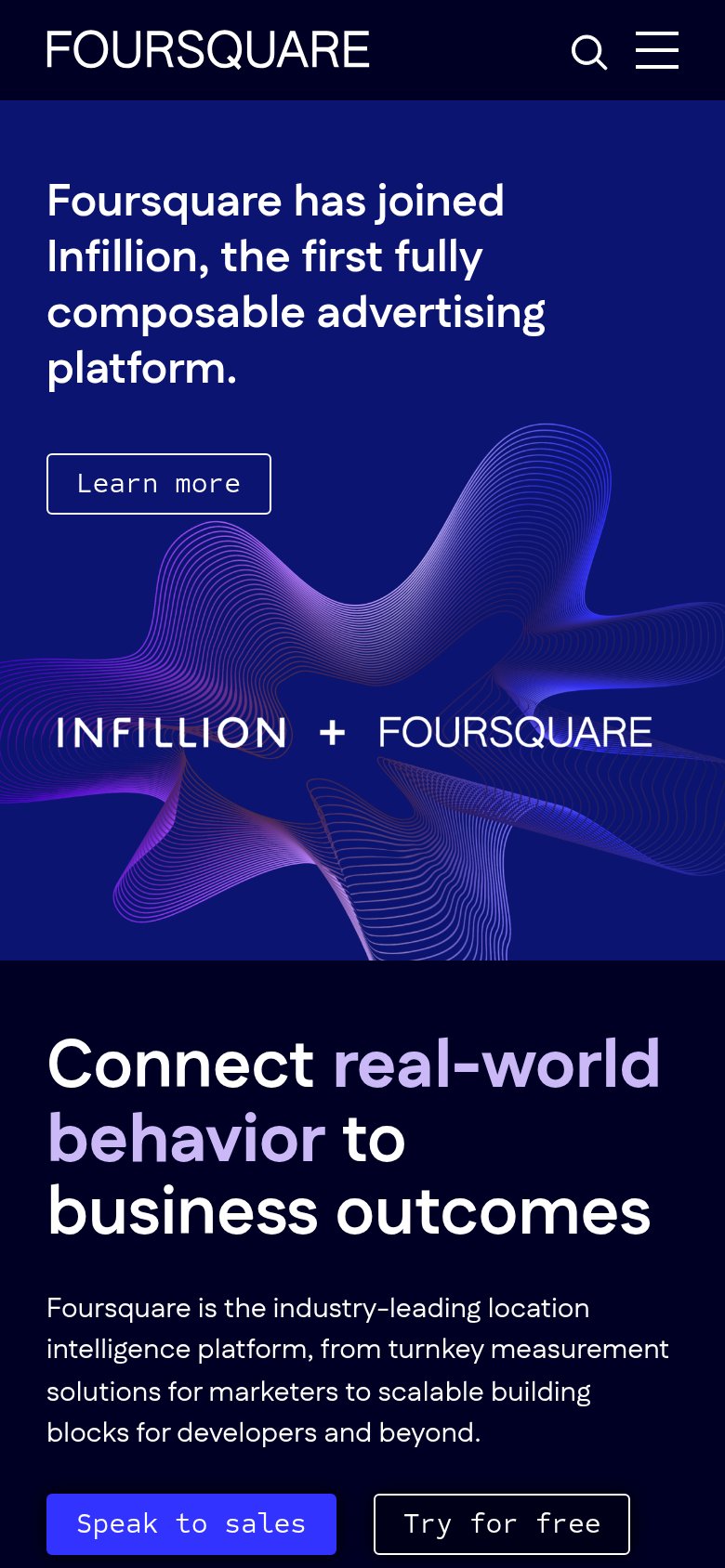Foursquare (Places API) mobile capture for Mobile web