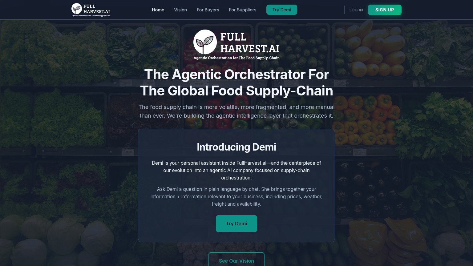 Full Harvest desktop capture for Information hierarchy