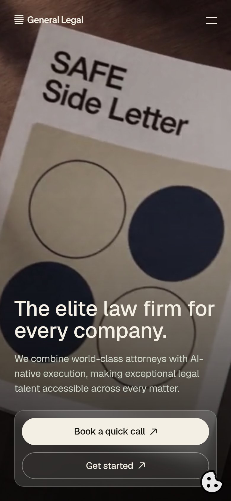 General Legal mobile capture for Mobile web