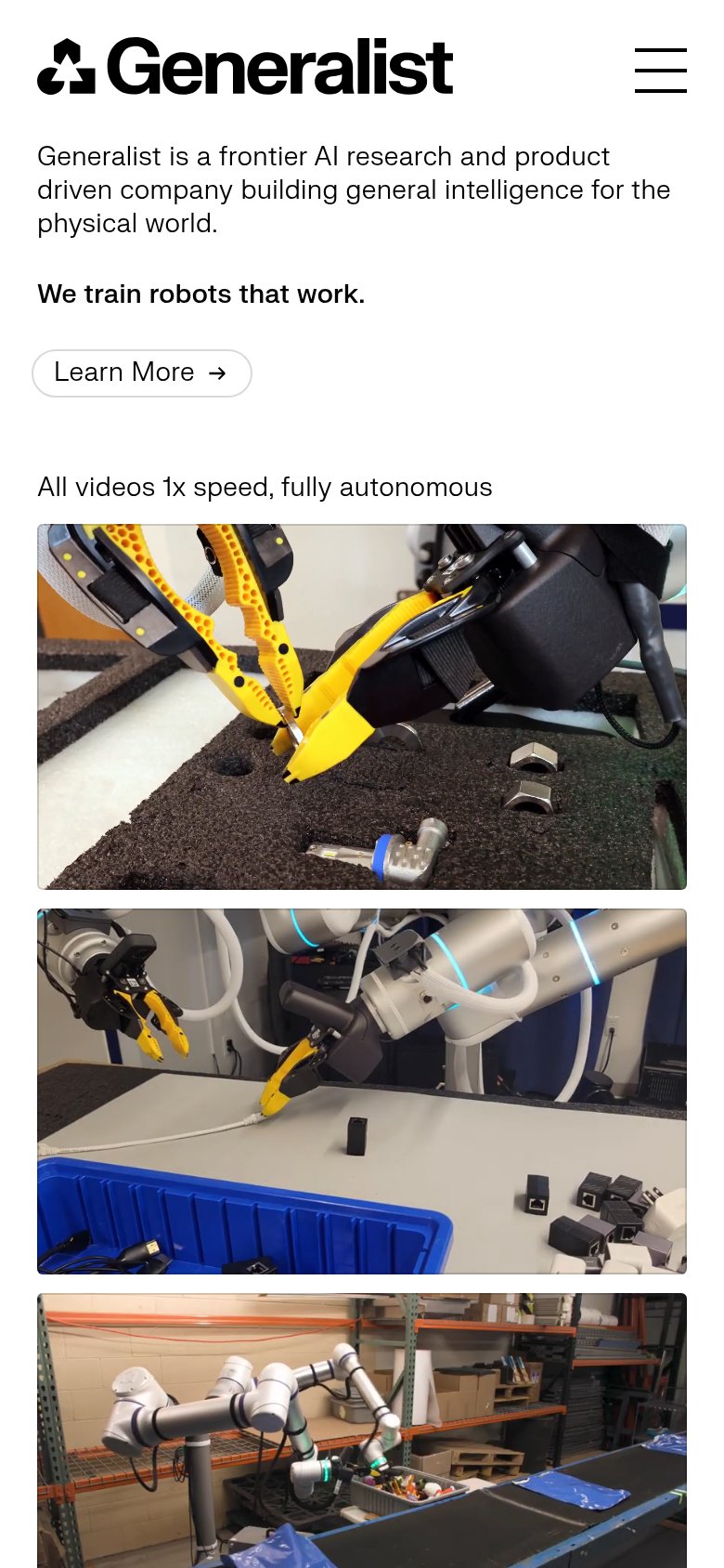 Generalist AI mobile capture for Mobile web