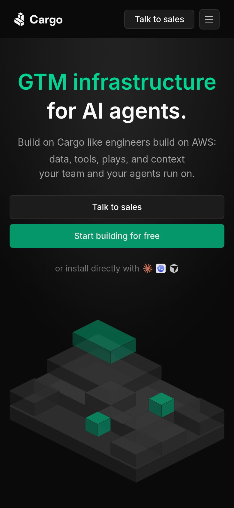Cargo mobile capture for Mobile web
