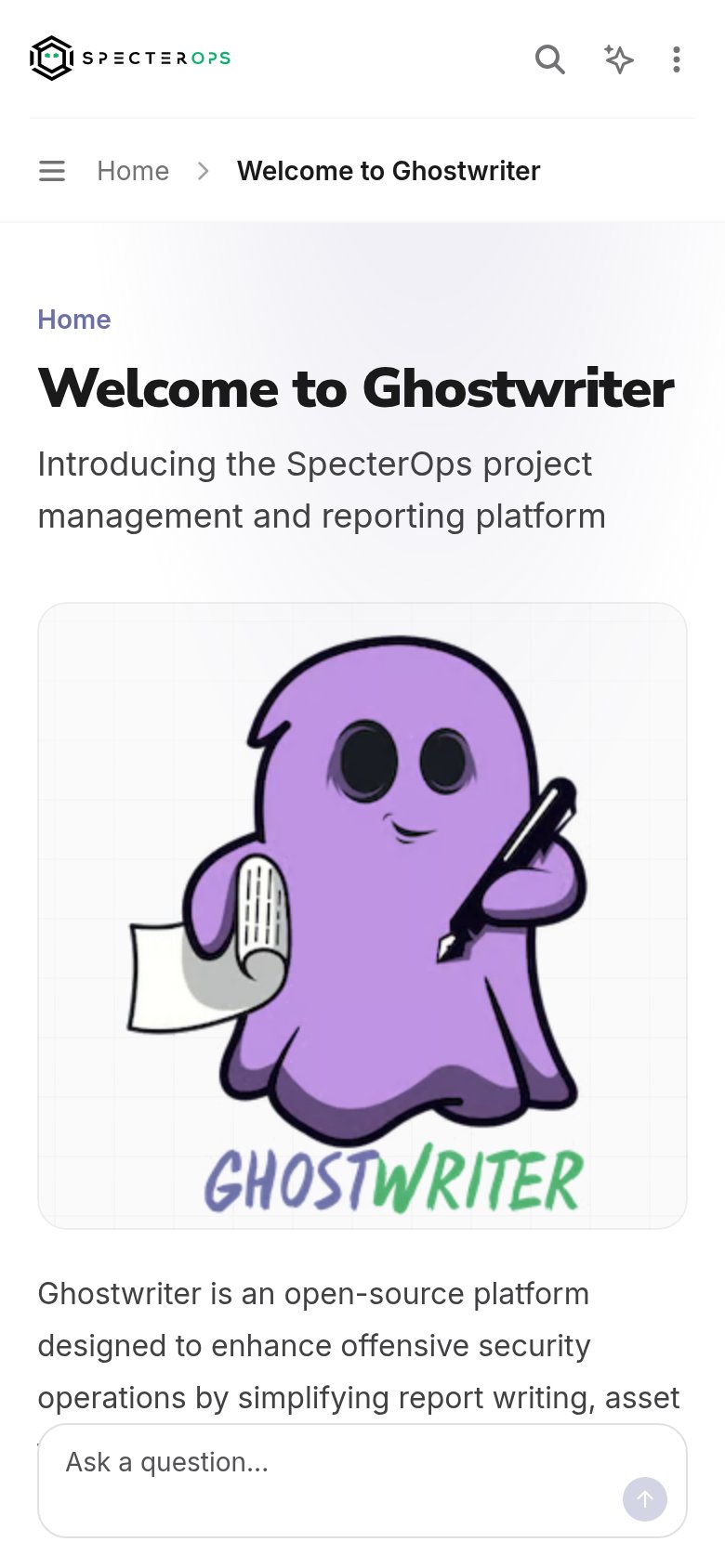 GhostWriter (AI Add-in for Word) mobile capture for Mobile web