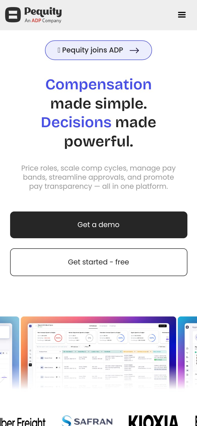 Pequity mobile capture for Mobile web