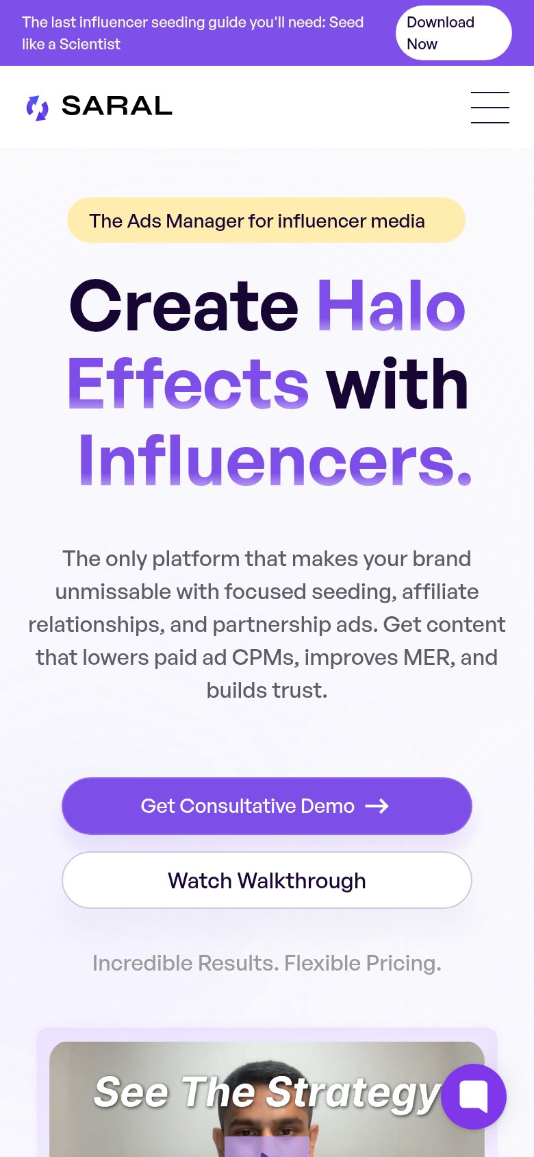 SARAL mobile capture for Mobile web