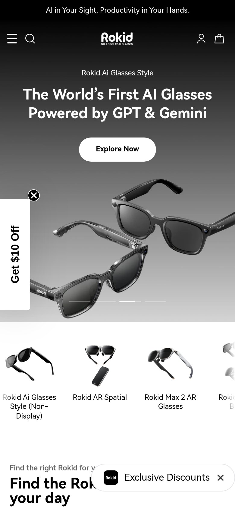 Rokid Glasses mobile capture for Mobile web