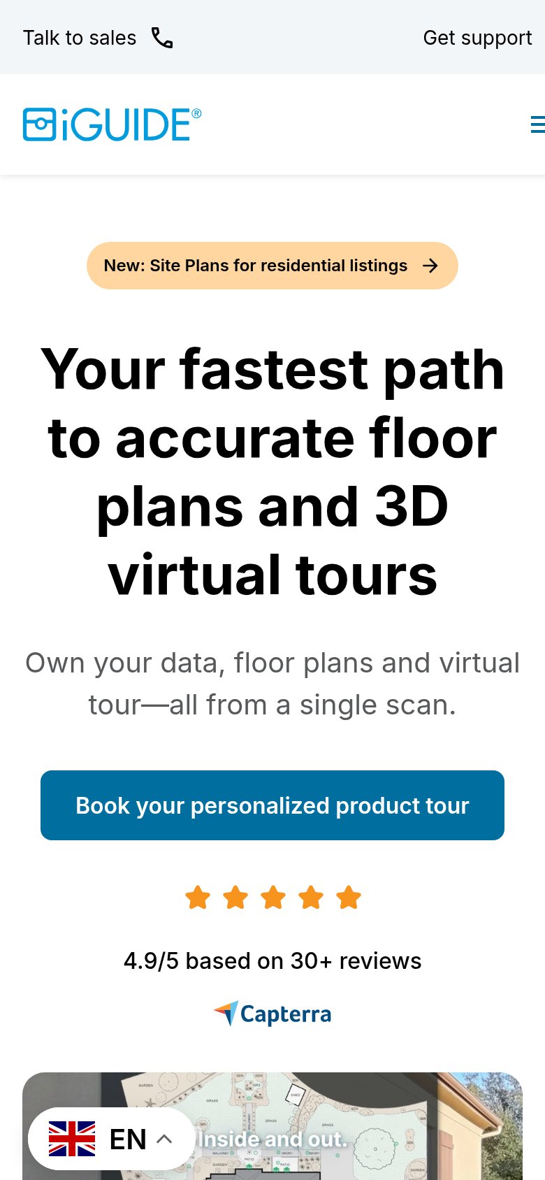 iGUIDE (Planitar) mobile capture for Mobile web