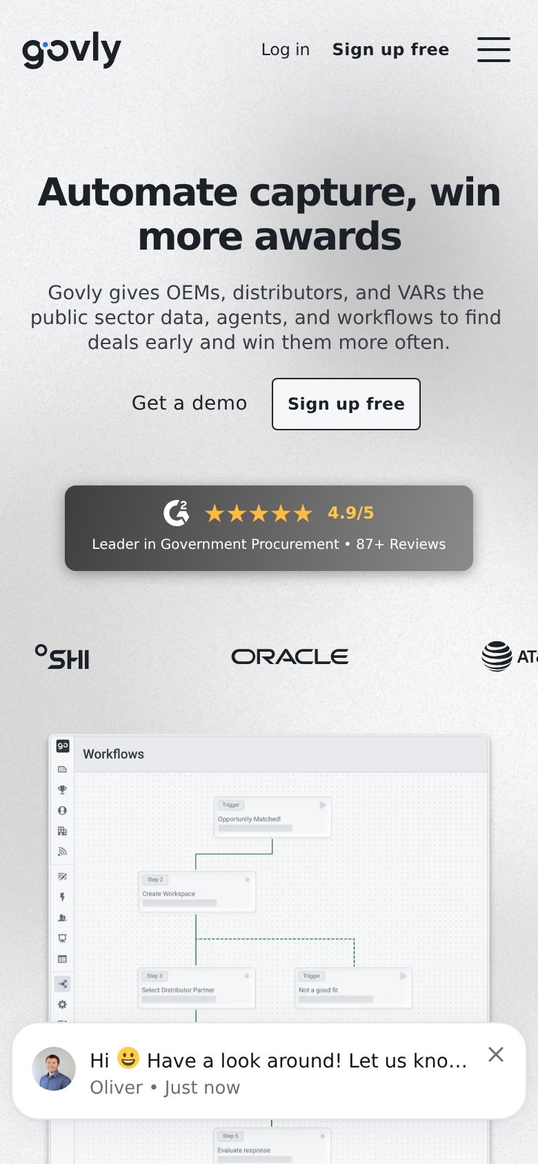 Govly mobile capture for Mobile web