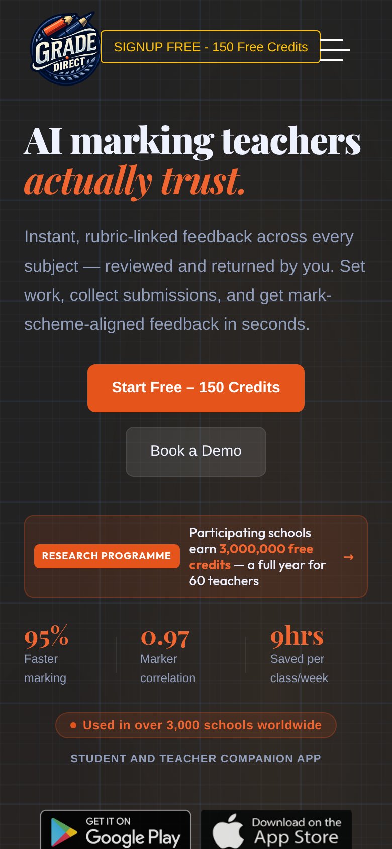 Graded Pro mobile capture for Mobile web