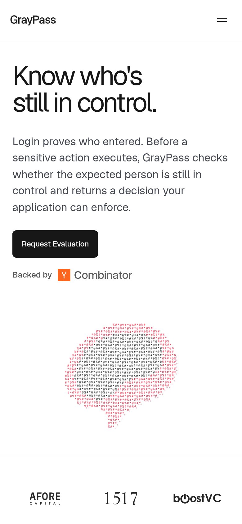 GrayPass mobile capture for Mobile web