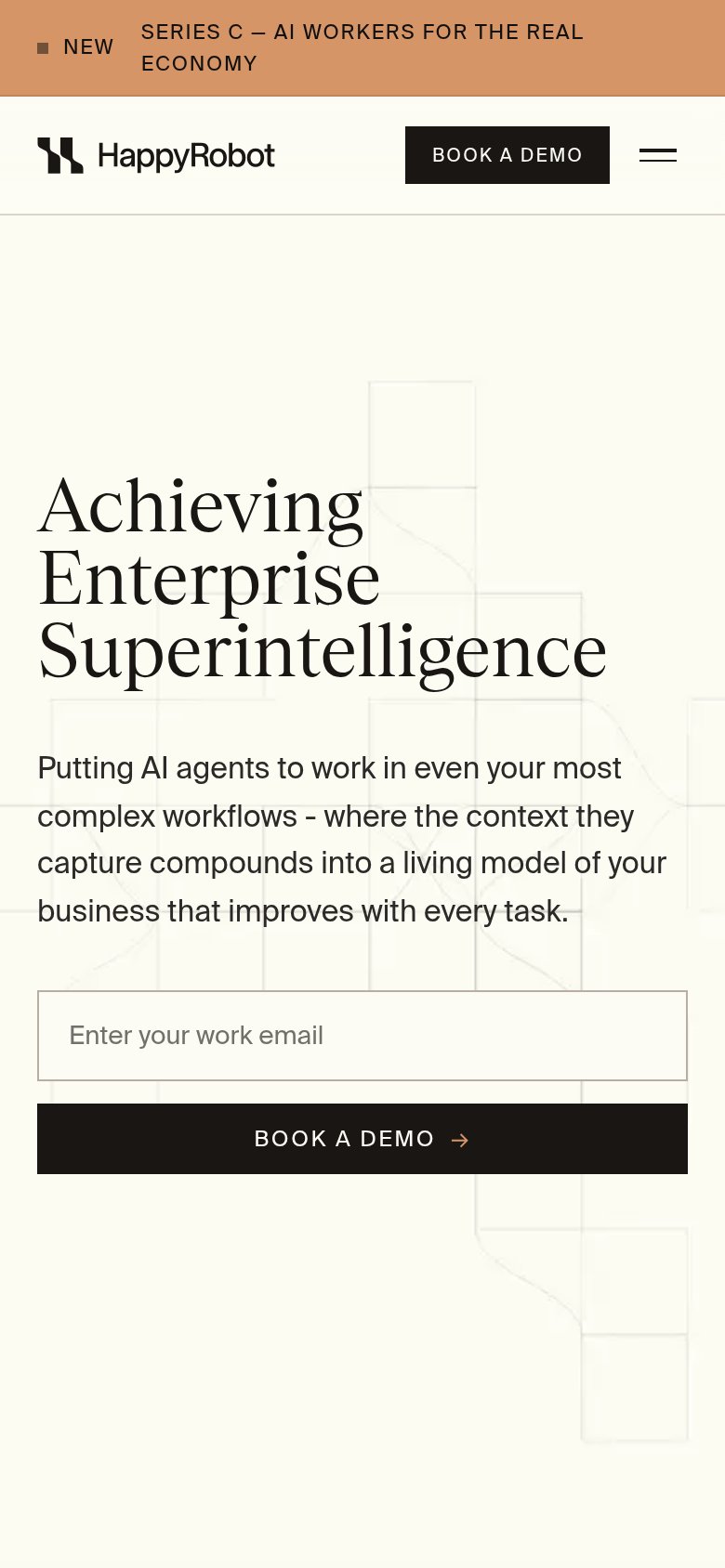 HappyRobot mobile capture for Mobile web