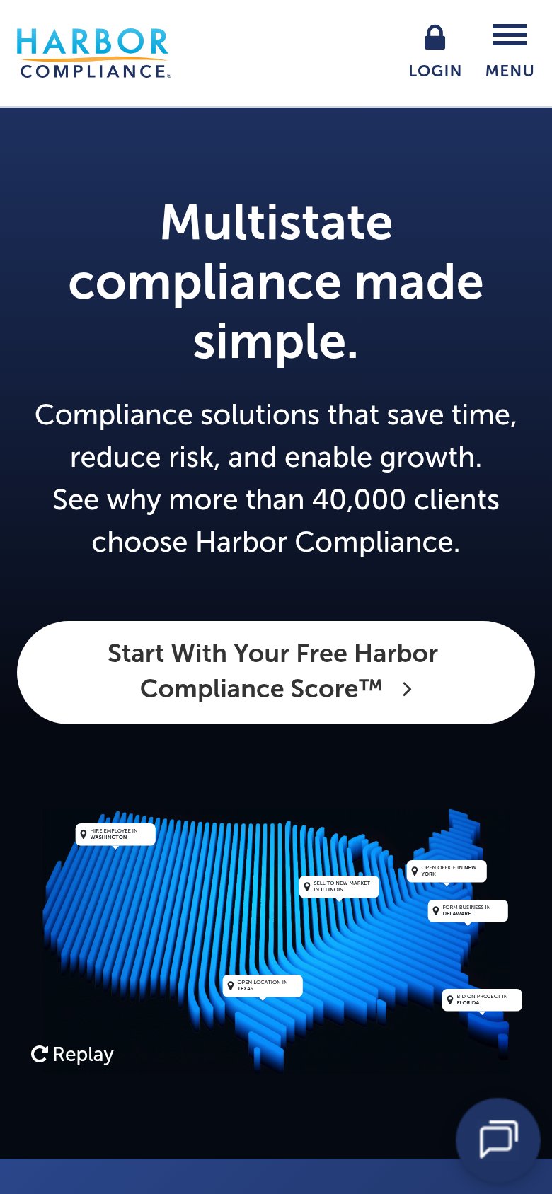 InCorp Licensing (Harbor Compliance) mobile capture for Mobile web