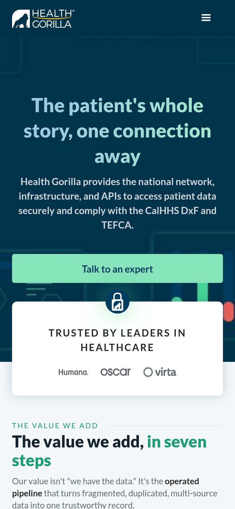 Health Gorilla mobile capture for Mobile web