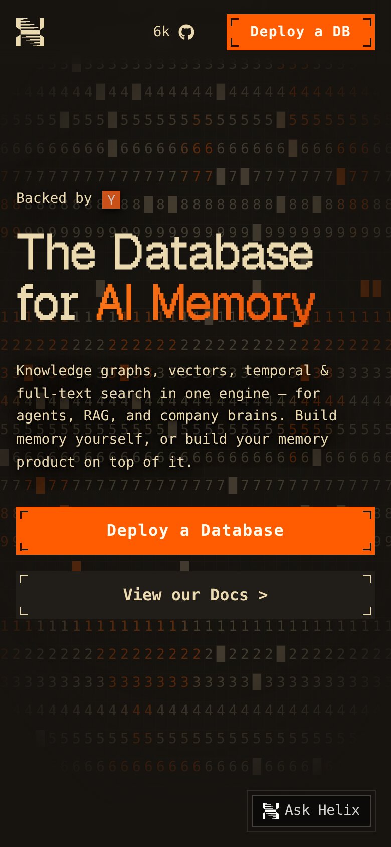 HelixDB mobile capture for Mobile web