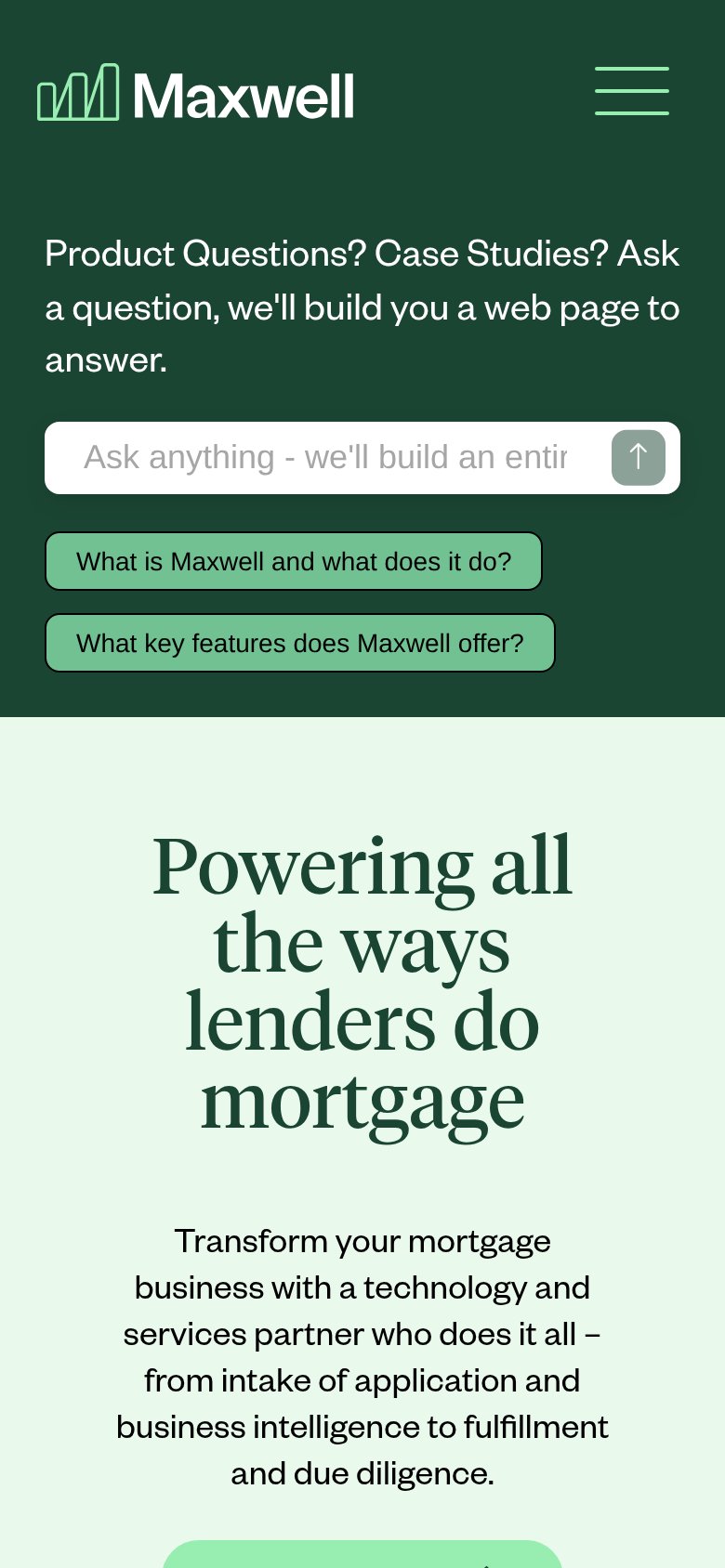 Maxwell mobile capture for Mobile web