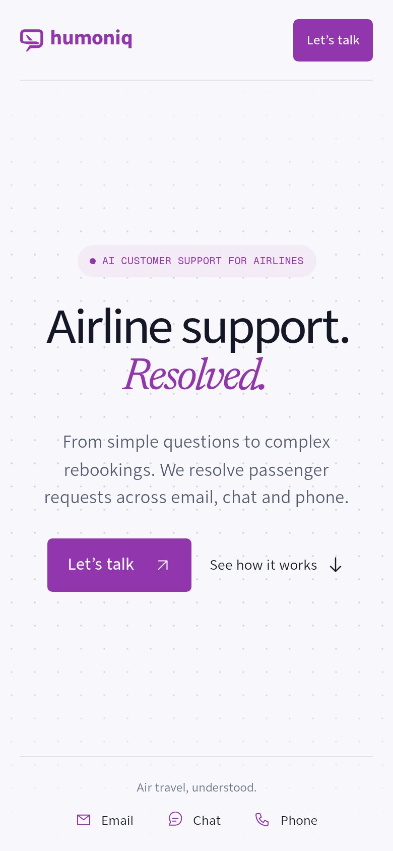 Humoniq mobile capture for Mobile web