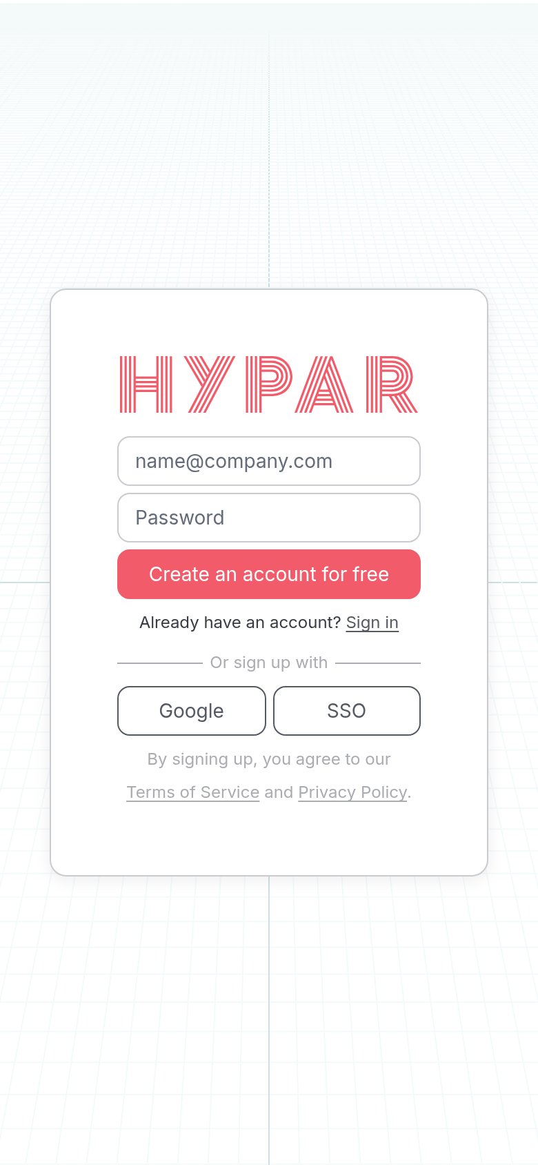 Hypar mobile capture for Mobile web